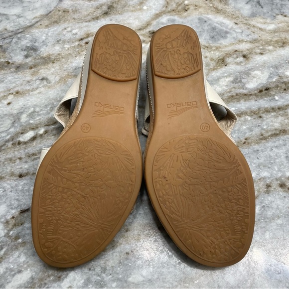 Dansko Carla Ivory Cream Buckled Wedge Sandals EU 40 - Picture 10 of 12
